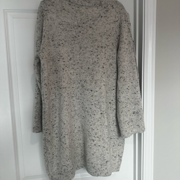 Madewell Speckled Button Sleeve Sweater Dress XL | Cozy Wool Blend Tunic - Picture 4 of 8
